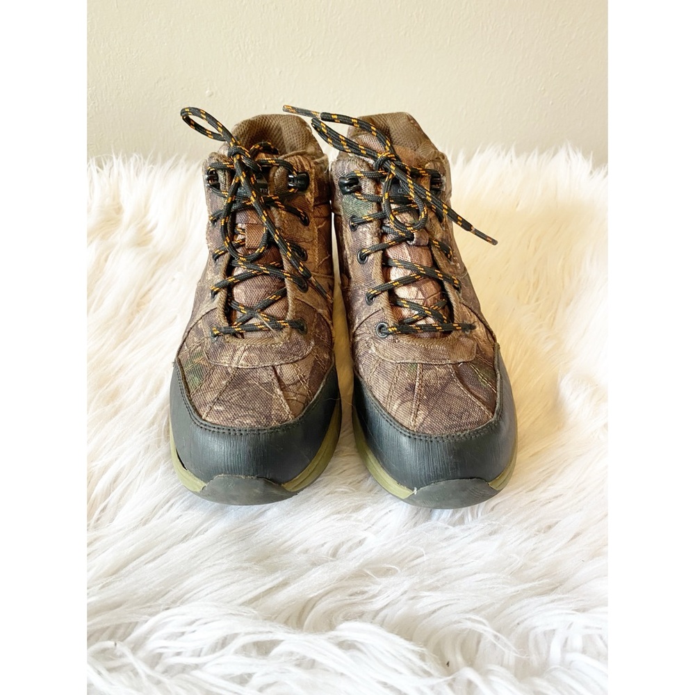 Ozark Trail camouflage hiking boot lace up size 2 little boy